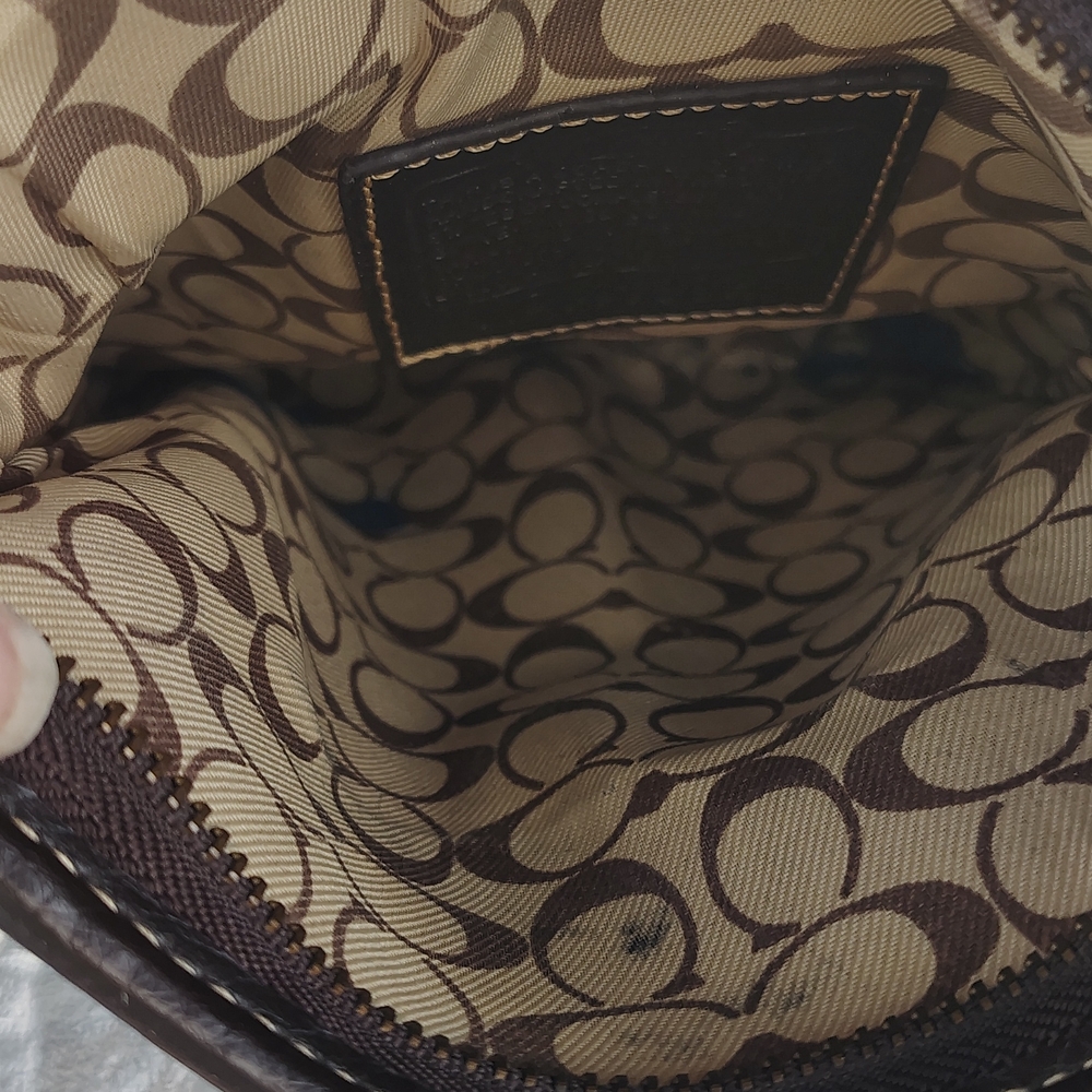 Coach Brown and Cream Crossbody Bag - Picture 10 of 11